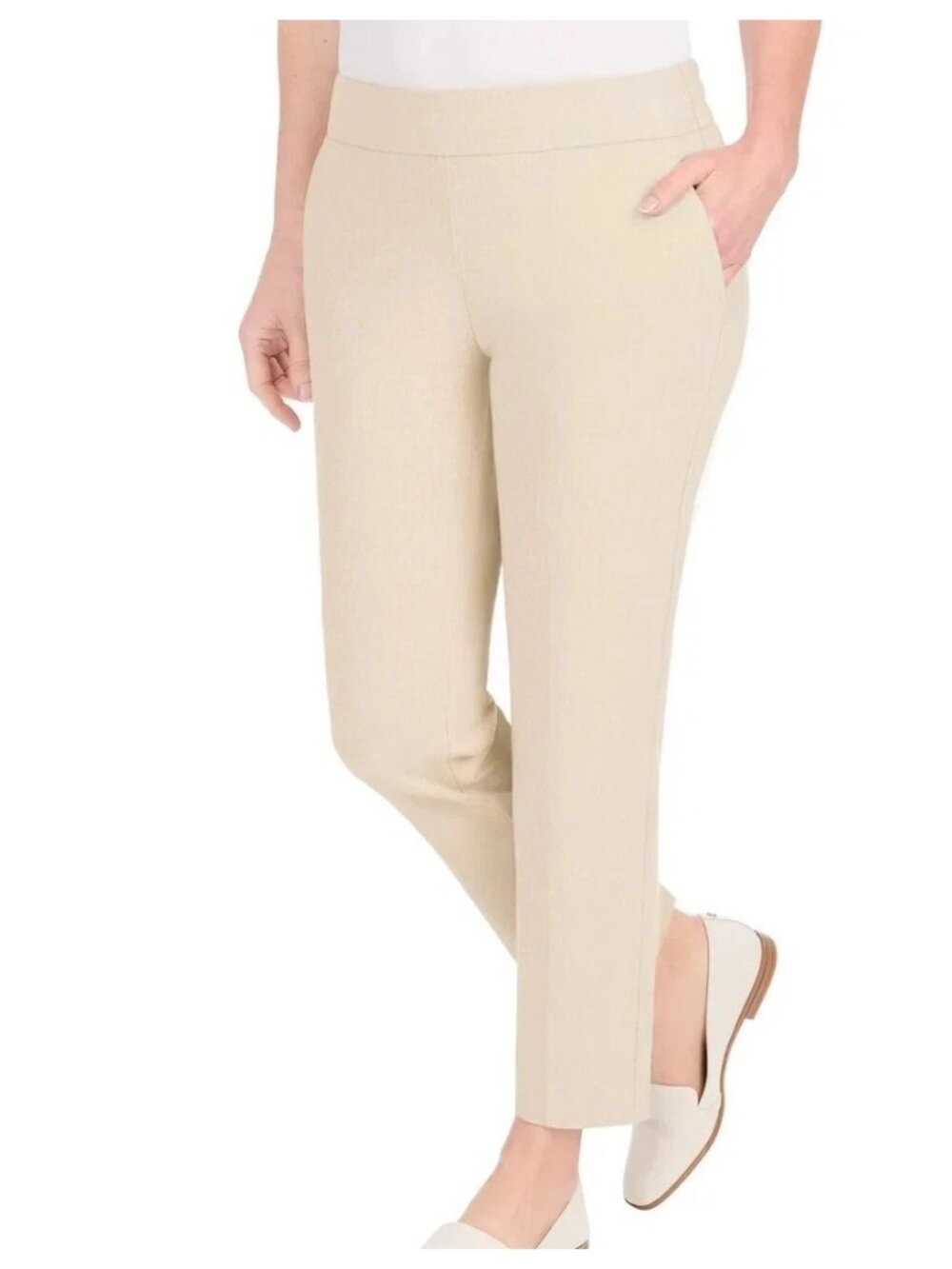 NWT Hilary Radley Women's XL Dress Pants Tan 26-Inch Inseam